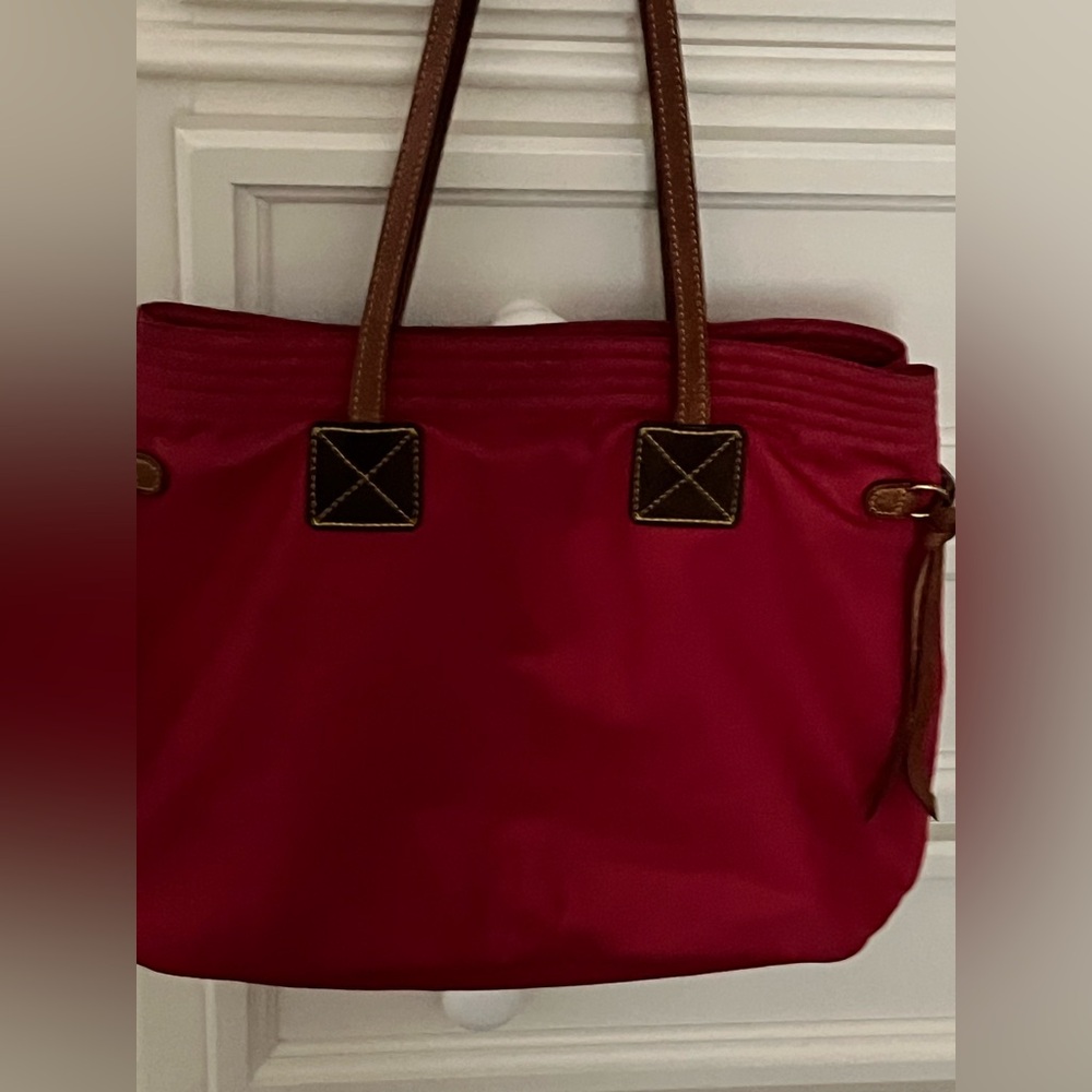 Dooney and Bourke Red Nylon Tote Bag